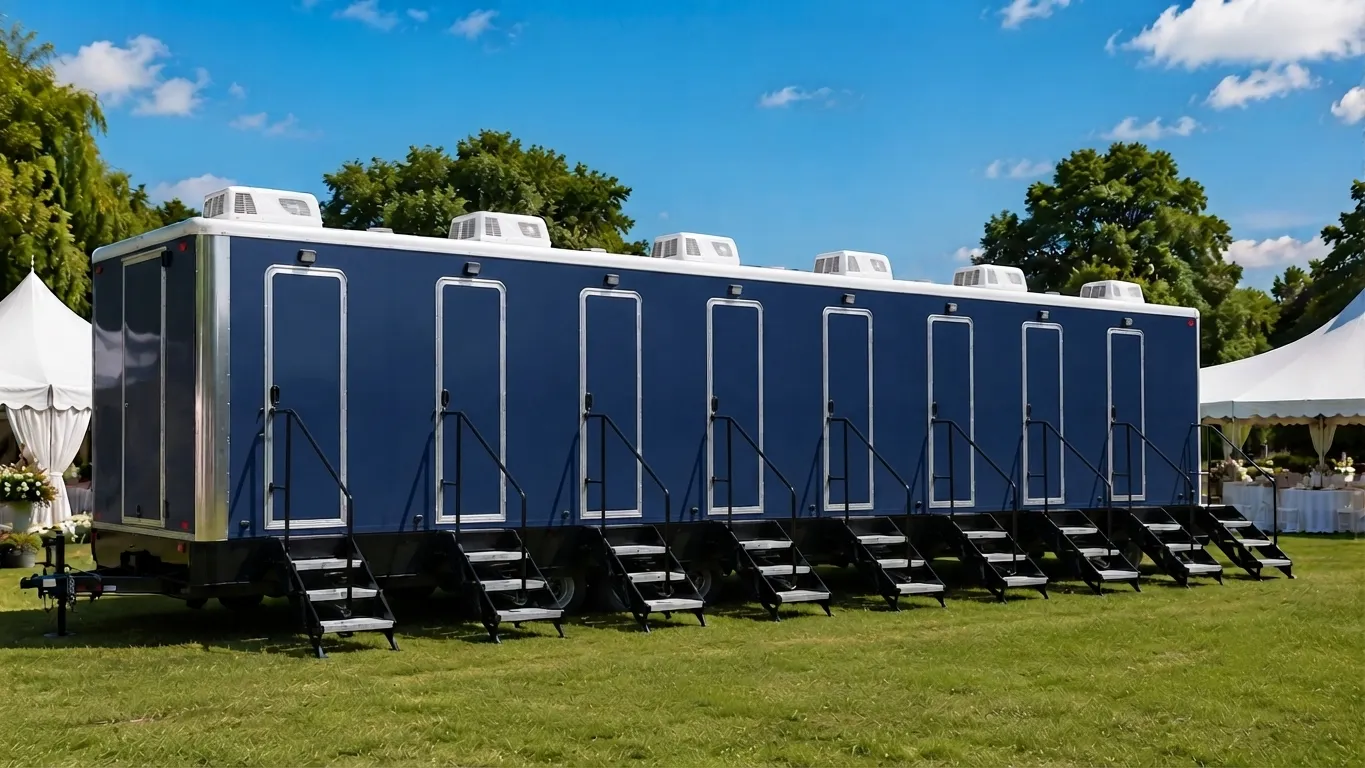 8 Stall Restroom Trailer in Pembroke Pines, FL